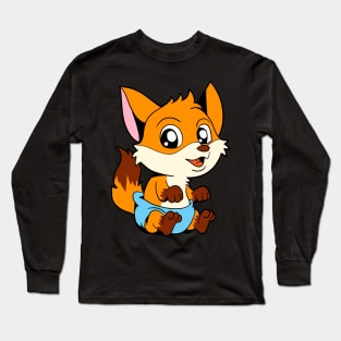 Kawaii Baby Fox Long Sleeve T-Shirt